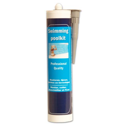 Cartouche mastic colle hybride etanche elastique SWIMMING POOLKIT incolore transparent