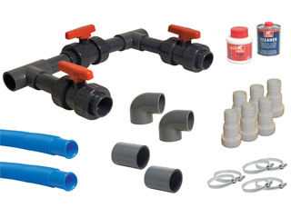 Kit By Pass Complet Universal Pour Pompe à Chaleur Piscine Hors Sol Ou Enterrée