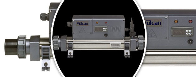 Rechauffeur electrique Vulcan DIGITAL titane 12kW triphase - Réchauffeur électrique Vulcan DIGITAL Simplicité et efficacité