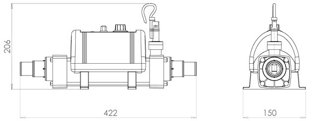 Rechauffeur piscine Elecro NANO 3kW - Réchauffeur piscine Elecro NANO 3kW 